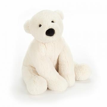Jellycat Perry Polar Bear Stuffed Animal, Small 8 inches - WishBasket