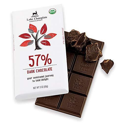 Lake Champlain Chocolates 57% Organic Dark Chocolate Candy Bar, 3 Ounces - WishBasket